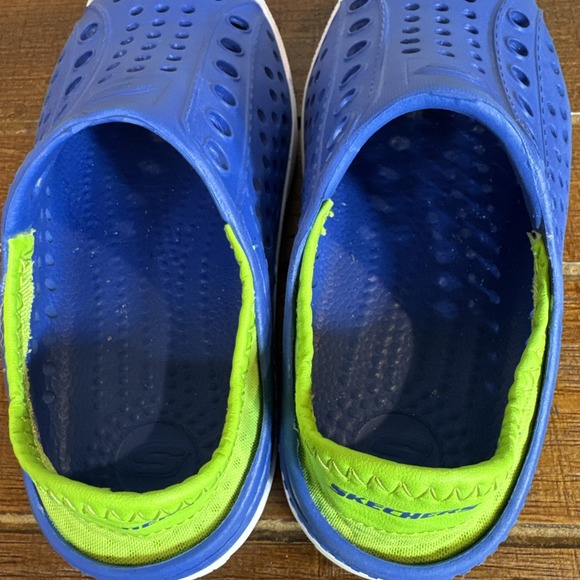 Skechers‎ Foamies Guzman Steps Aqua Surge 91995L Boys Size 12 Slip On Blue - Picture 6 of 9